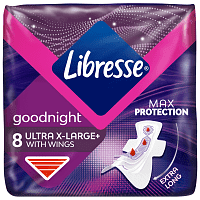 Libresse Σερβιέτες Ultra X-Large Goodnight 8τεμ.