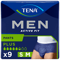 Tena Men Pants Plus Medium Πάνες Ακράτειας 9τεμ