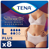 Tena Silhouette Plus Large Creme Πάνες Ακράτειας 8τεμ