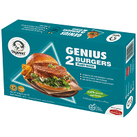 Nikolopoulou Genius Burger Meat Free Κατεψυγμένο 230gr 2 Τεμάχια