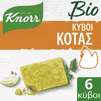 Knorr Βιολογικός Ζωμός Κότας 6 κύβοι