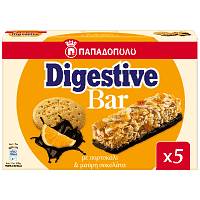 Digestive Bar Σοκολάτα Πορτοκάλι 5τεμ