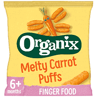 Organix Σνακ Τραγανά Στικς Καρότου Bio 20gr