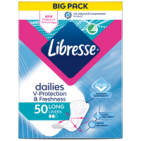 Libresse Fresh & Protect Long Σερβιετάκια 50τεμ