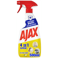 Ajax 4 Σε 1 Καθαριστικό Επιφανειών Λεμόνι Αντλία 500ml
