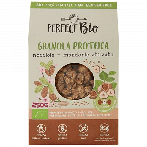 Perfect Granola Πρωτεΐνης Φουντούκι&Αμύγδαλο Χωρίς Ζάχαρη Χωρίς Γλουτένη Bio 250