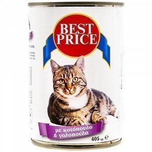 Best Price Κονσέρβα Γάτας Κοτόπουλο-Γαλοπούλα 405gr