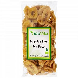 Biovita Μπανάνα Chips Με Μέλι 200gr