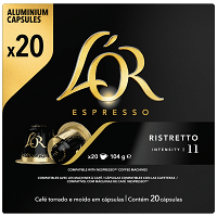 L'OR Espresso Ristretto Κάψουλες Συμβατές Με Μηχανές Nespresso* 20Τεμ