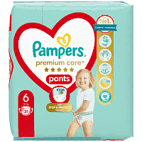 Pampers Πάνες Premium Care Pants Jumbo Pack (31τεμ) Νo6 (15+kg)