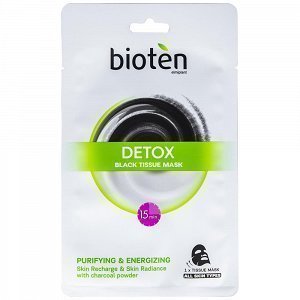 Bioten Detox Tissue Μάσκα Προσώπου Black 20ml