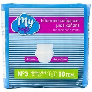 My Soft Εσώρουχα Ακράτειας No3 Medium-Large 10 τεμ