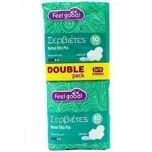 Feel Good! Σερβιέτες Ultra Plus Normal Double Pack 20 τεμ