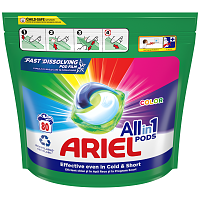 Ariel All In 1 Απορρυπαντικό Πλυντηρίου Κάψουλες Color 80μεζ 1,60gr