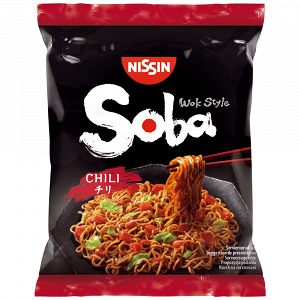 Nissin Soba Noodles Chili 111gr
