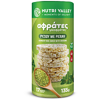 Nutri Valley Γκοφρέτες Ρυζιού Με Ρίγανη Χωρίς Γλουτένη 135gr