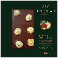 Athenian Σοκολάτα Γάλακτος Με Φουντούκια 90gr