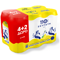 Σουρώτη Ανθρακούχο Νερό Λεμόνι 330ml 4+2