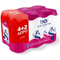 Σουρωτή Ανθρακούχο Νερό Ροζ Γκρέιπφρουτ 330ml 4+2