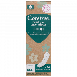 Carefree Organic Long Σερβιετάκια 24 Τεμάχια