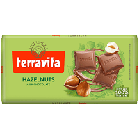 Terravita Σοκολάτα Γάλακτος Φουντούκι 100gr