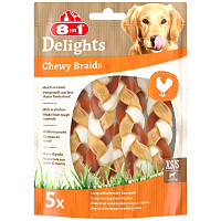 8in1 Delights Chewy Braids XS/S Λιχουδιές 5τεμ 75gr