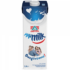 ΔΕΛΤΑ μμμMILK Οικογενειακό Γάλα 3,5% Λιπαρά 1,5lt