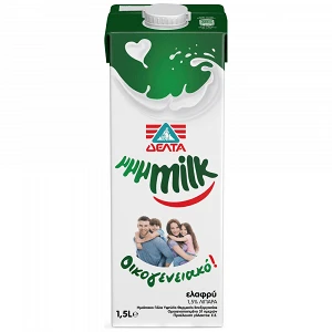 ΔΕΛΤΑ μμμMILK Οικoγενειακό Γάλα 1,5% Λιπαρά 1,5lt