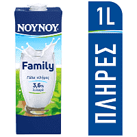 ΝΟΥΝΟΥ Family Γάλα 3,6% Λιπαρά 1lt