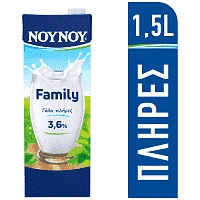 ΝΟΥΝΟΥ Family Γάλα 3,6% Λιπαρά 1,5lt