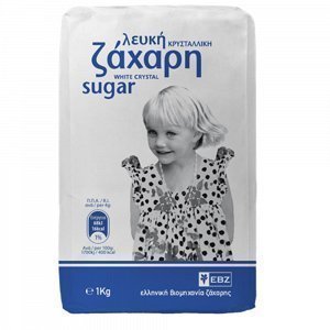Ζάχαρη Λευκή Ε.E. Ελληνική Βιομηχανία Ζάχαρης 1kg