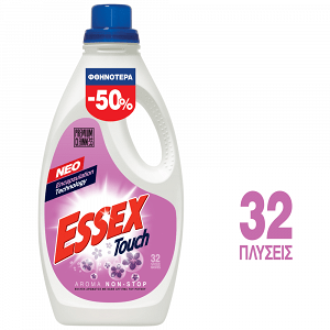 Essex Touch Απορρυπαντικό Πλυντηρίου Ρούχων Υγρό 1,6lt 32μεζ. -50%
