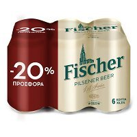 Fischer Μπύρα Pilsner Κουτί 6x330ml -20%