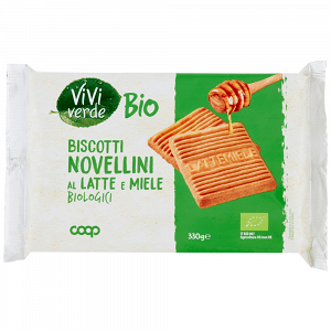Vivi Verde Μπισκότα Γάλα & Μέλι Biologico 330gr