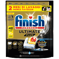 Finish Ultimate Plus Ταμπλέτες Πλυντηρίου Πιάτων Λεμόνι 48τεμ