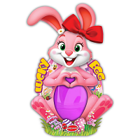 Τυχερό Πασχαλινό Αβγό Κουνέλι Με Διάφορα Παιχνιδάκια