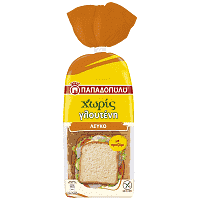 Παπαδοπούλου Ψωμί Φέτες Λευκό Χωρίς Γλουτένη 300gr