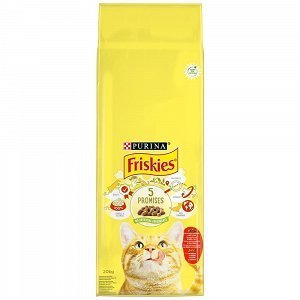 Friskies Ξηρά Τροφή Για Γάτες Hairball Με Βοδινό Κοτόπουλο Λαχ/κά 20kg