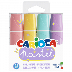 Carioca Pastel Μαρκαδόροι Υπογραμμίσεως 4 Τεμάχια