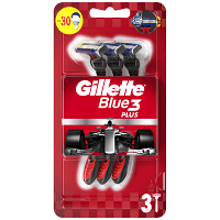 Gillette Blue 3 Plus RedΞυραφάκια Μιας Χρήσης 3τεμ