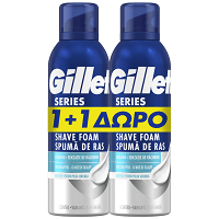 Gillette Series Αφρός Ξυρίσματος Cooling 200ml +200ml Δώρο