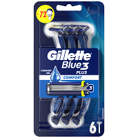 Gillette Blue 3 Plus Comfort Ξυραφάκια Μιας Χρήσης 6τεμ