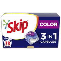 Skip Απορρυπαντικό Πλυντηρίου Ρούχων Κάψουλες Color 38τεμ
