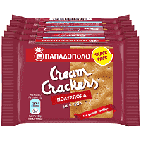 Παπαδοπούλου Cream Cracker Πολύσπορα 5 Fresh Pack 250gr