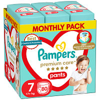 Pampers Premium Care Pants N.7 17+kg 80τεμ