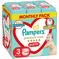 Pampers Premium Pants 144τεμ Nο3 6-11kg