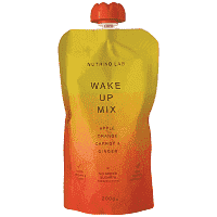 Nutrino Lab Πουρές Φρούτων Wake up Μήλο Πορτοκάλι Καρότο Ginger 200gr