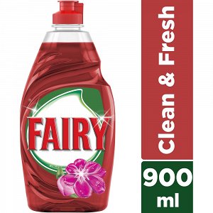 Fairy Clean & Fresh Floral Υγρό Πιάτων 900ml