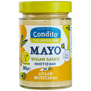 Condito Mayo Vegan Sauce Με Απαλή Μουστάρδα Χωρίς Γλουτένη 280gr