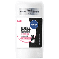 Nivea Αποσμητικό Σώματος Γυναικείο Black & Invisible Stick 50ml